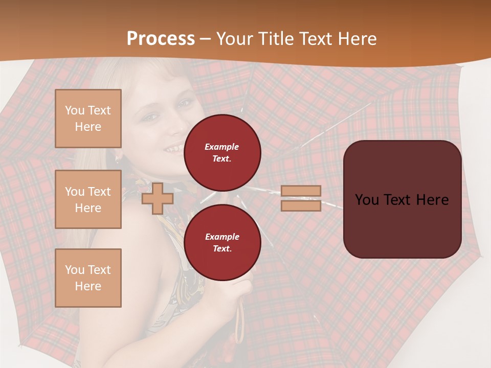 Female Sunshade Youth PowerPoint Template