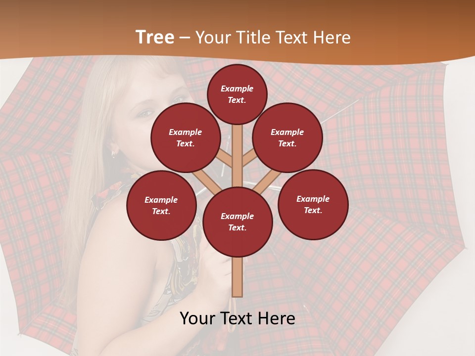 Female Sunshade Youth PowerPoint Template