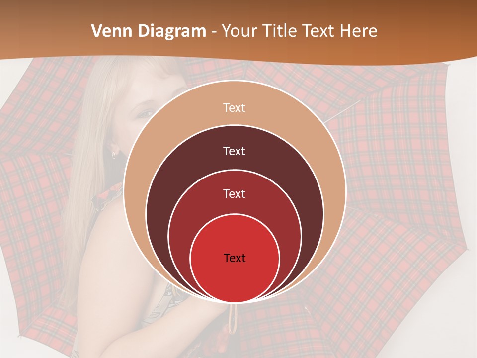 Female Sunshade Youth PowerPoint Template