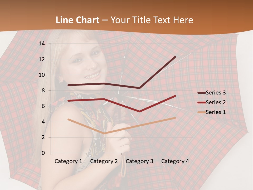 Female Sunshade Youth PowerPoint Template