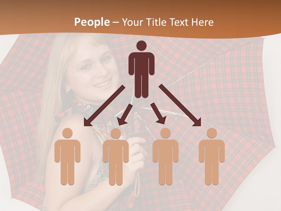 Female Sunshade Youth PowerPoint Template