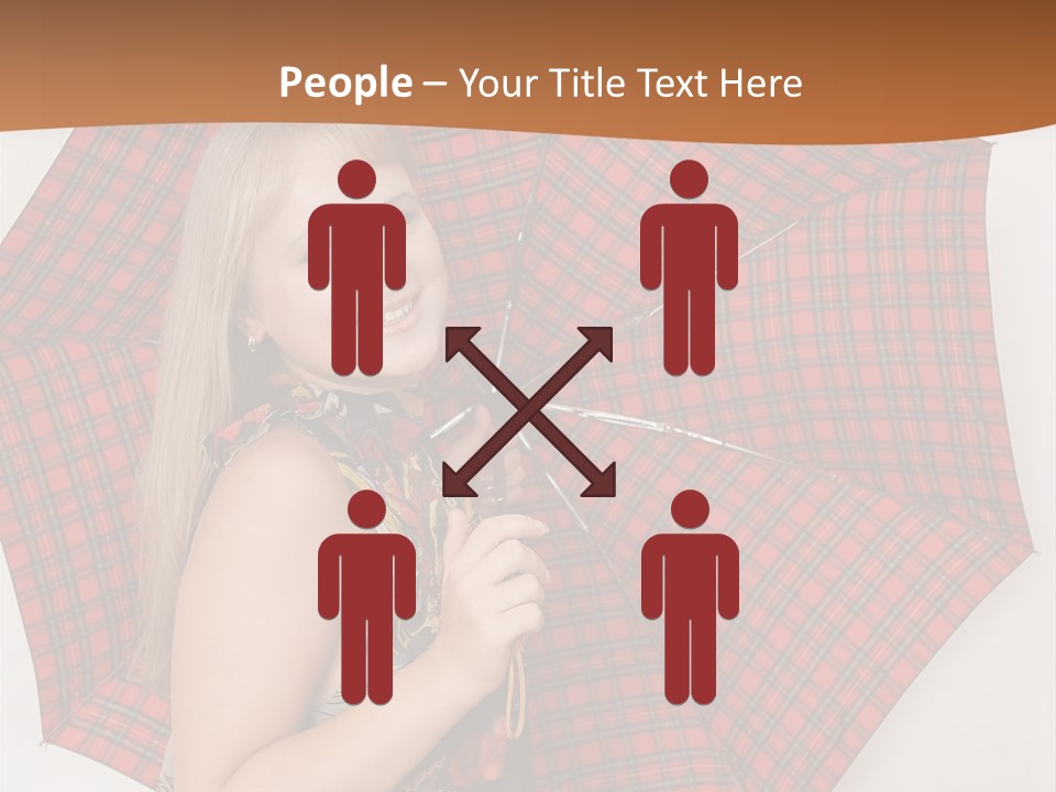 Female Sunshade Youth PowerPoint Template