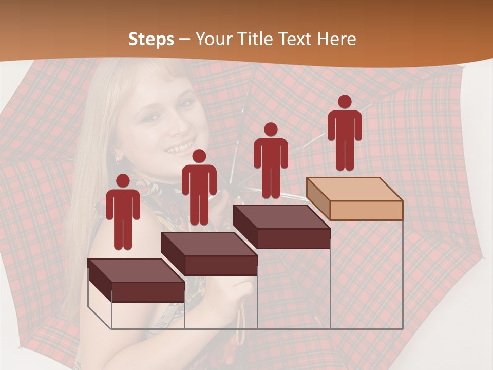 Female Sunshade Youth PowerPoint Template