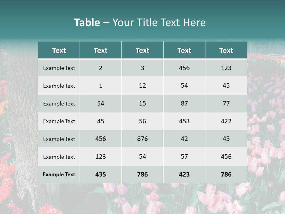 Details Decoration Flora PowerPoint Template