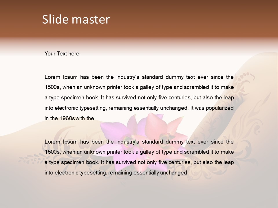 Care Pretty Beauty PowerPoint Template