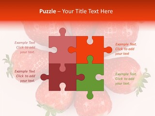 Frond Ripe Strawberry PowerPoint Template