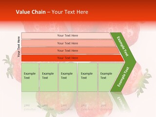 Frond Ripe Strawberry PowerPoint Template