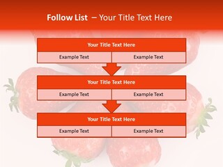 Frond Ripe Strawberry PowerPoint Template