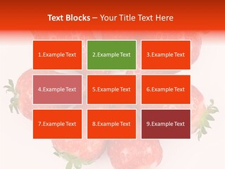 Frond Ripe Strawberry PowerPoint Template