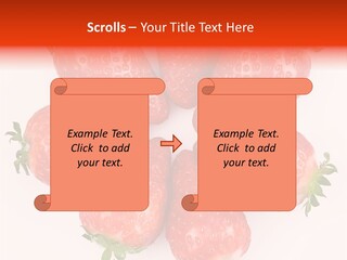 Frond Ripe Strawberry PowerPoint Template