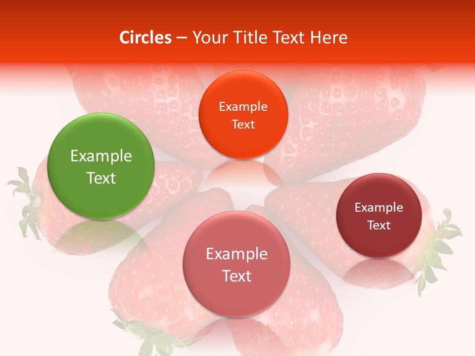 Frond Ripe Strawberry PowerPoint Template