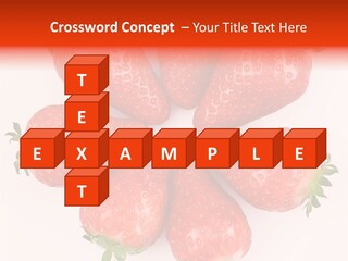 Frond Ripe Strawberry PowerPoint Template