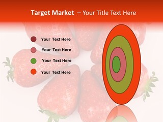 Frond Ripe Strawberry PowerPoint Template