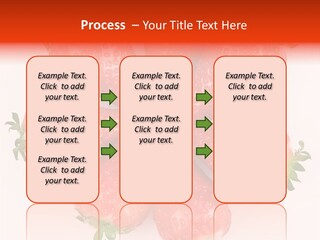 Frond Ripe Strawberry PowerPoint Template