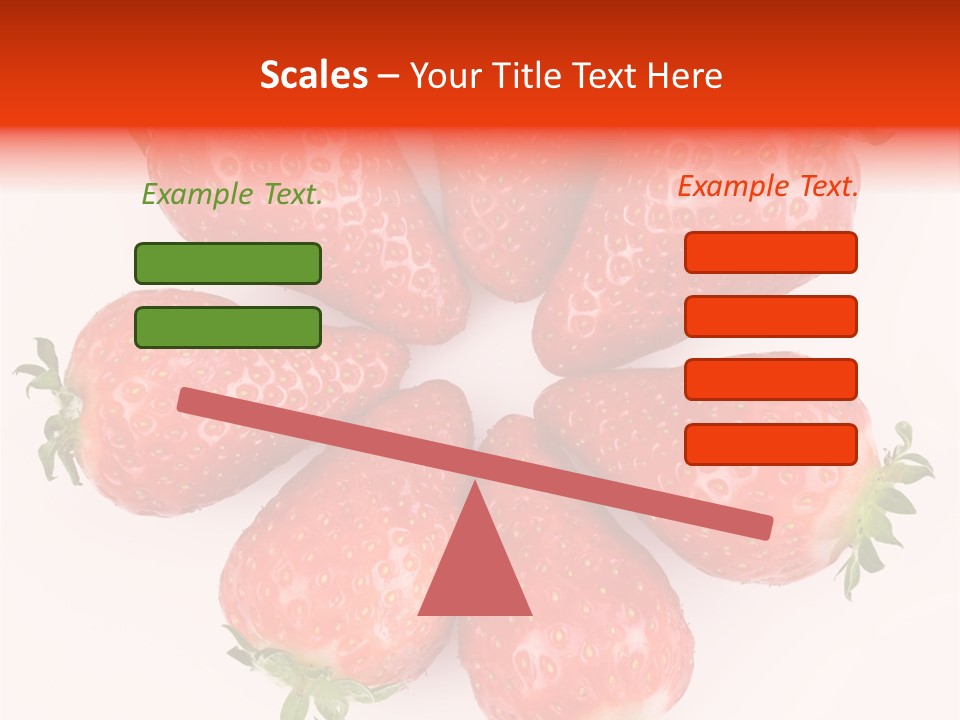 Frond Ripe Strawberry PowerPoint Template