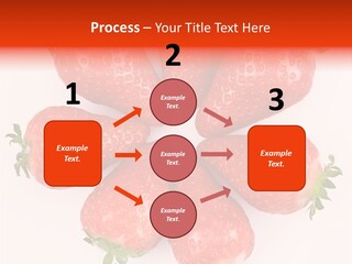 Frond Ripe Strawberry PowerPoint Template