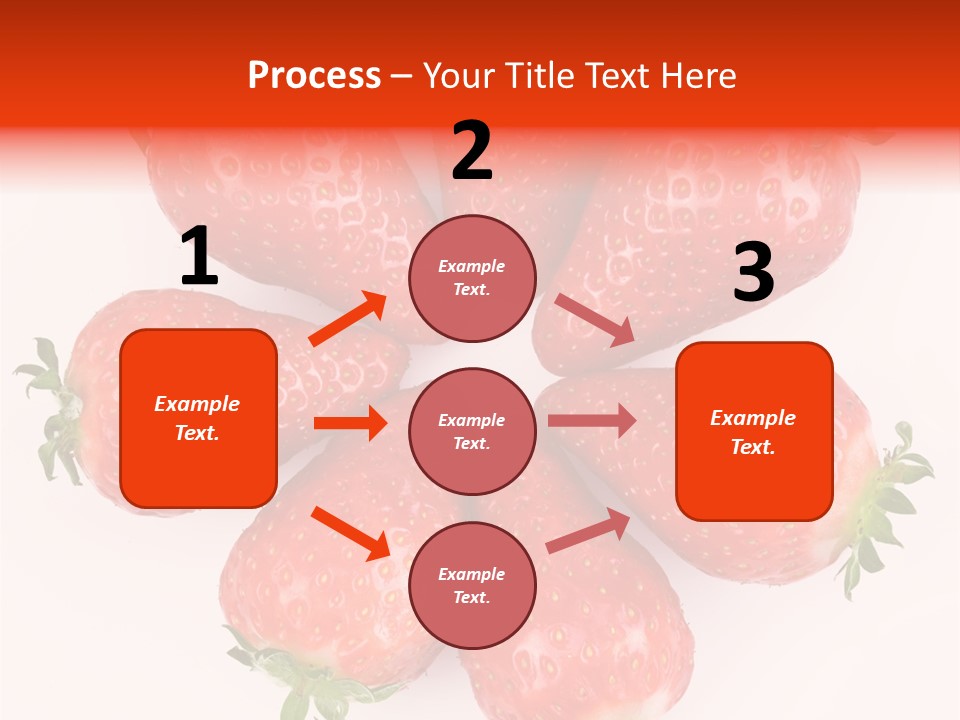 Frond Ripe Strawberry PowerPoint Template