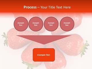 Frond Ripe Strawberry PowerPoint Template