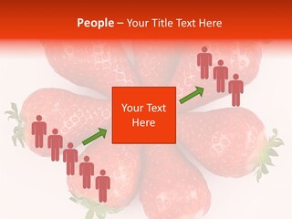 Frond Ripe Strawberry PowerPoint Template