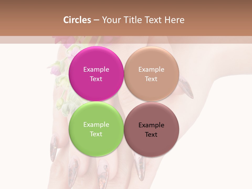 White Clean Flower PowerPoint Template