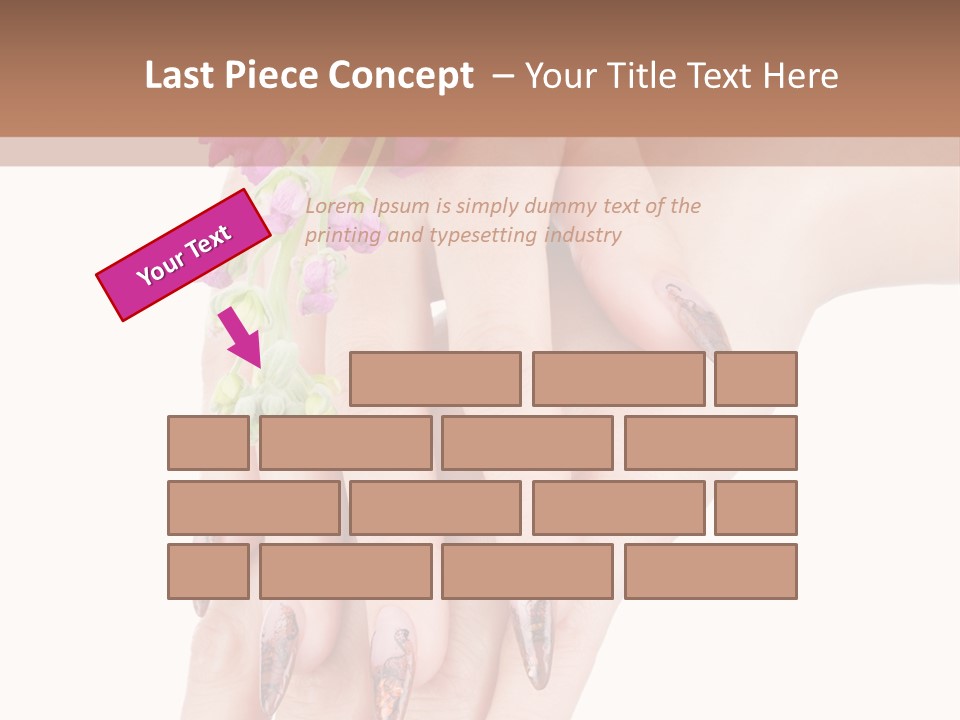 White Clean Flower PowerPoint Template