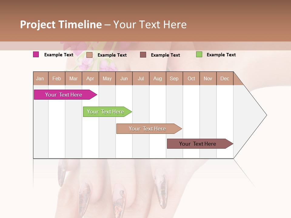 White Clean Flower PowerPoint Template