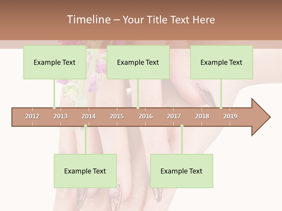 White Clean Flower PowerPoint Template
