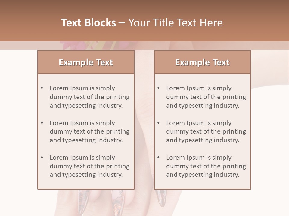 White Clean Flower PowerPoint Template