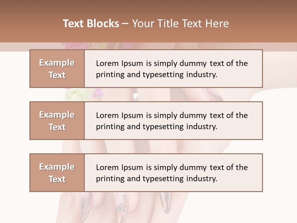 White Clean Flower PowerPoint Template