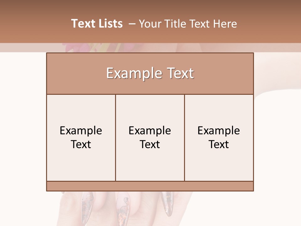White Clean Flower PowerPoint Template
