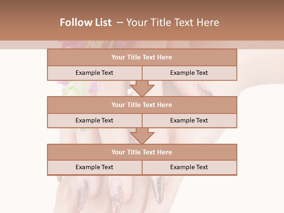 White Clean Flower PowerPoint Template