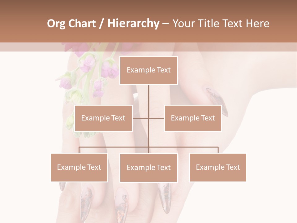 White Clean Flower PowerPoint Template