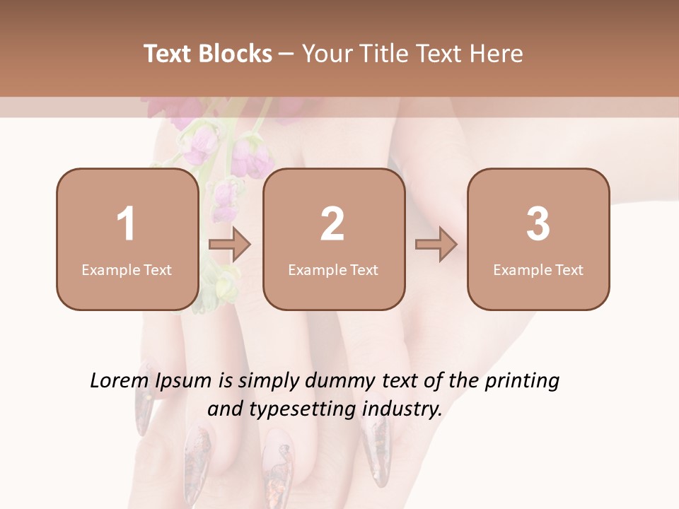 White Clean Flower PowerPoint Template