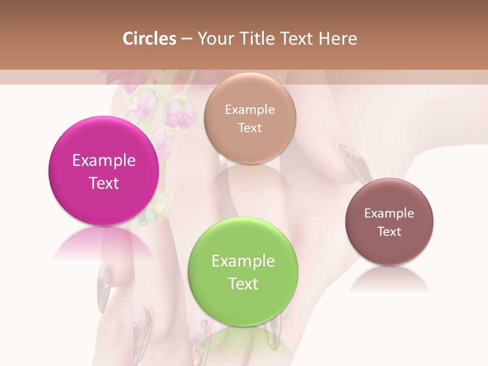 White Clean Flower PowerPoint Template