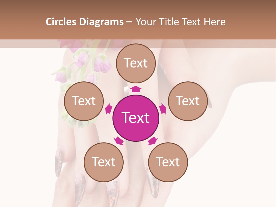 White Clean Flower PowerPoint Template