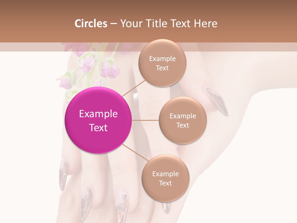 White Clean Flower PowerPoint Template