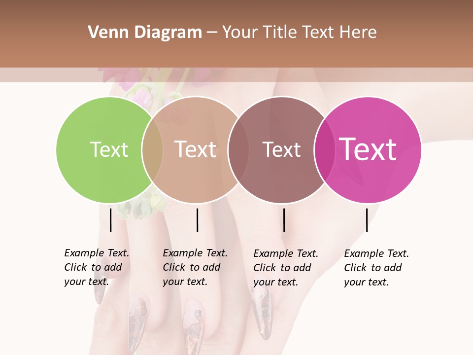 White Clean Flower PowerPoint Template