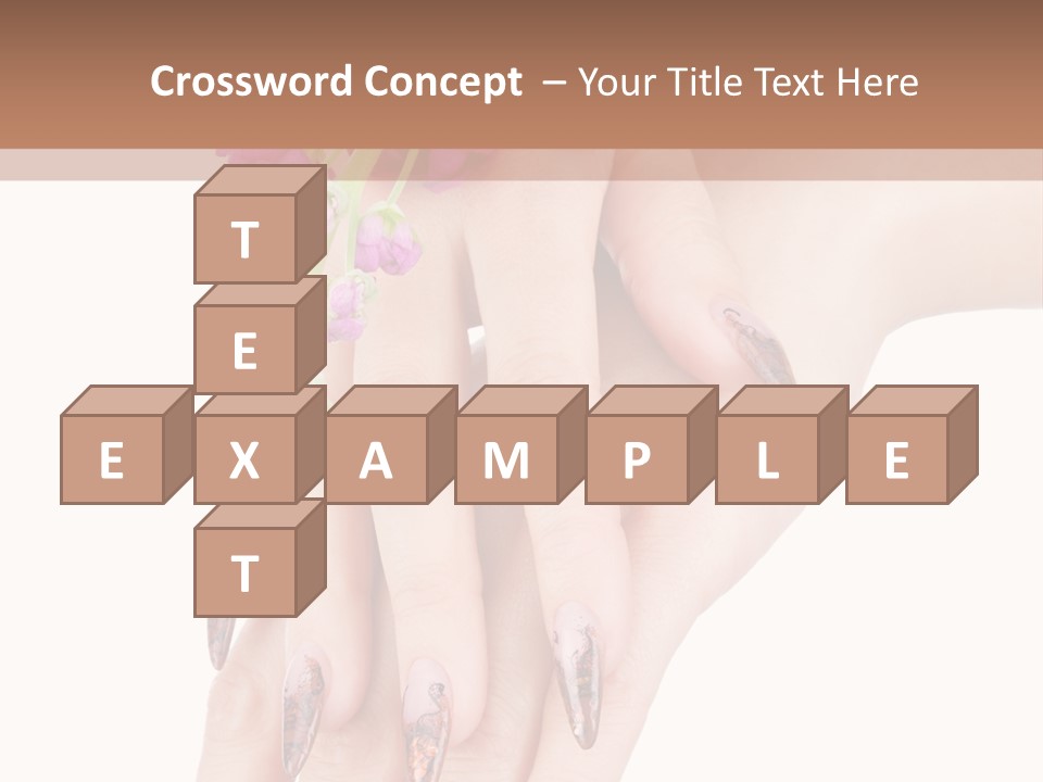 White Clean Flower PowerPoint Template