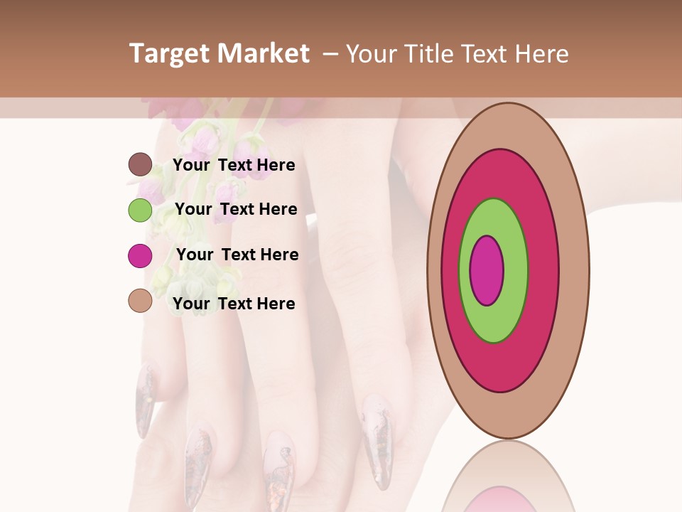 White Clean Flower PowerPoint Template