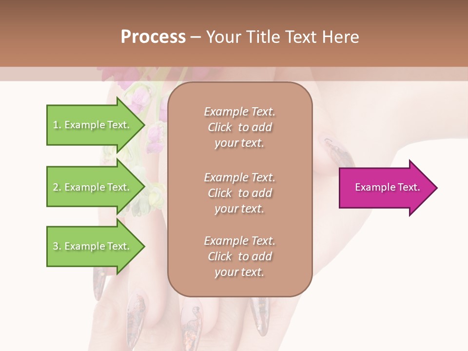 White Clean Flower PowerPoint Template