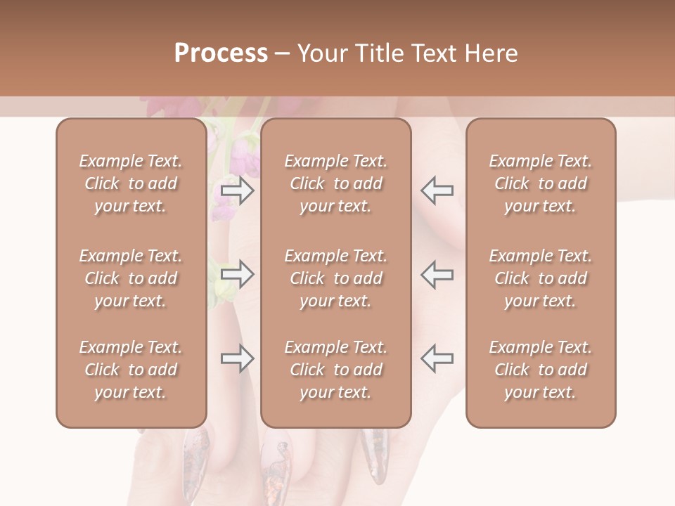 White Clean Flower PowerPoint Template