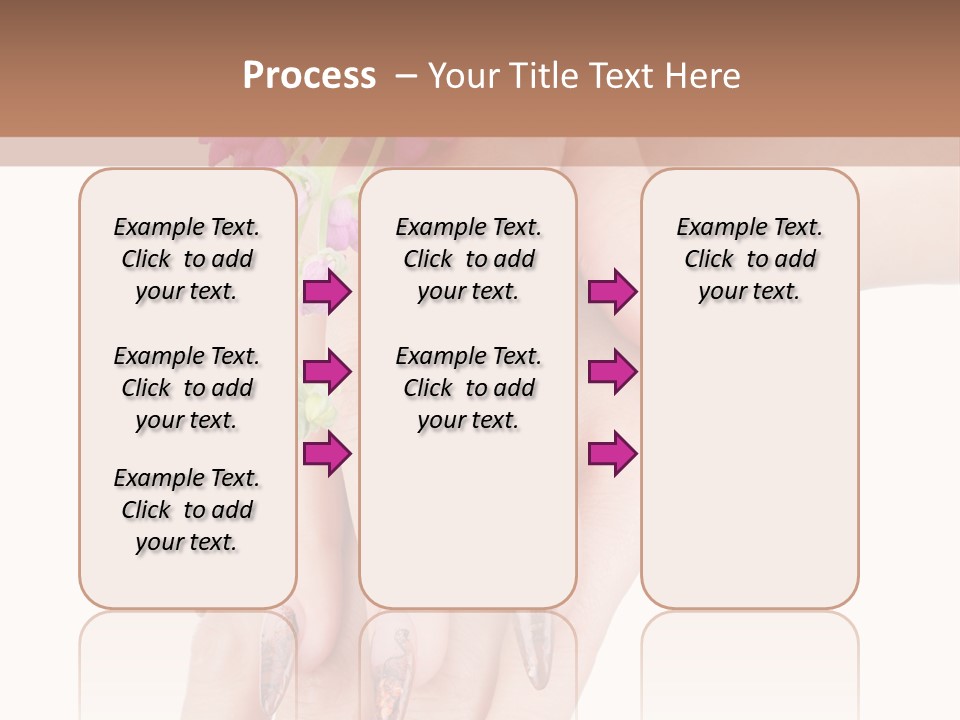 White Clean Flower PowerPoint Template