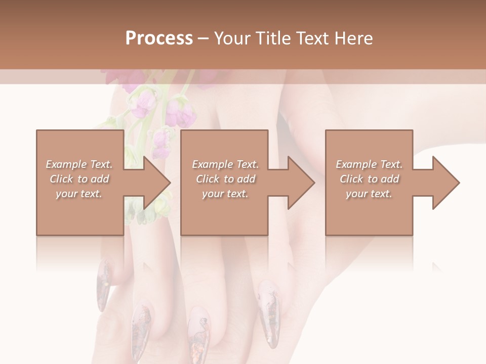 White Clean Flower PowerPoint Template