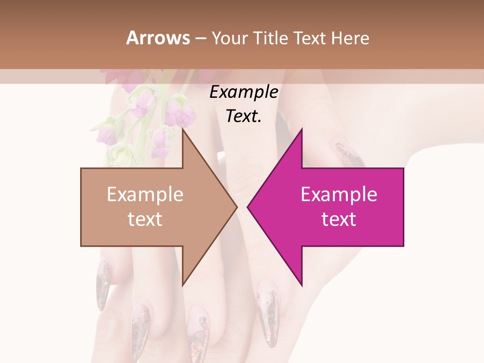 White Clean Flower PowerPoint Template