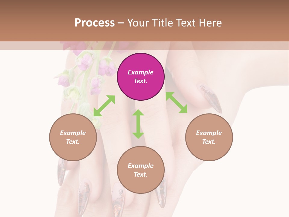 White Clean Flower PowerPoint Template