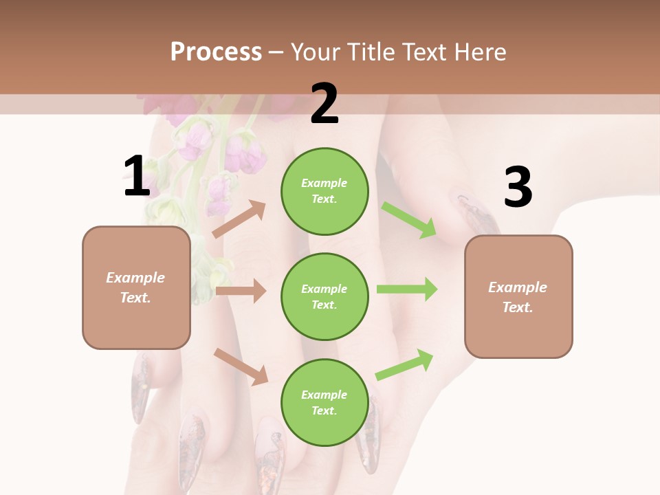 White Clean Flower PowerPoint Template