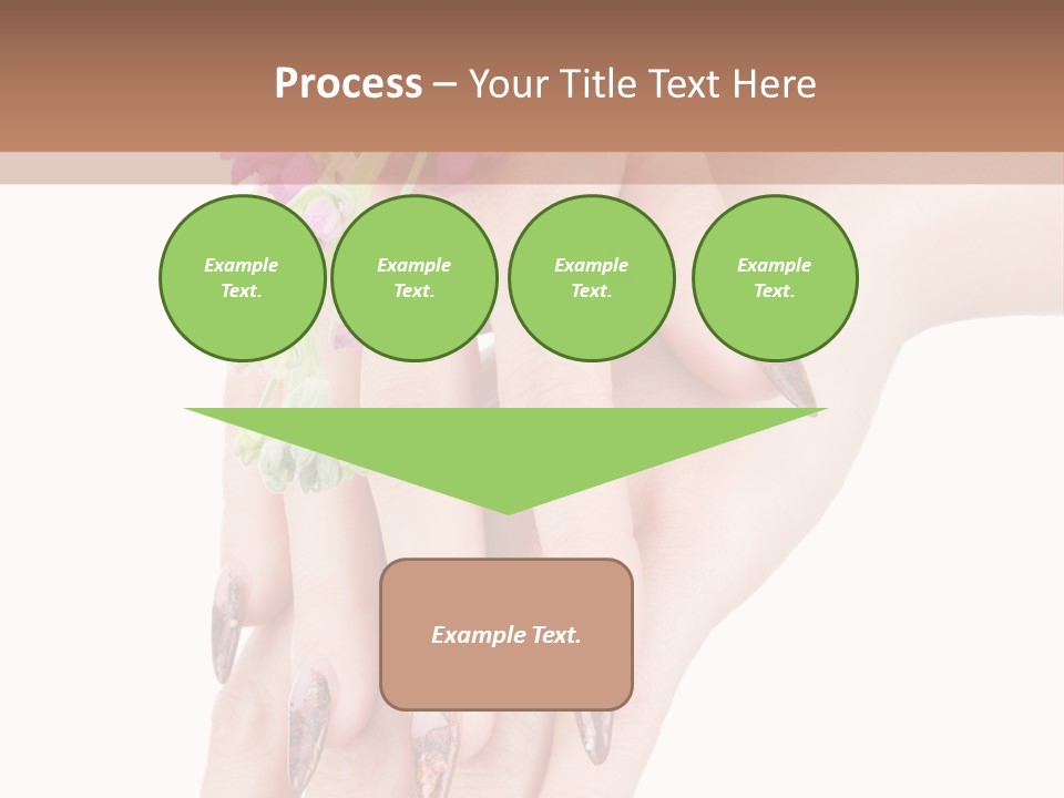 White Clean Flower PowerPoint Template