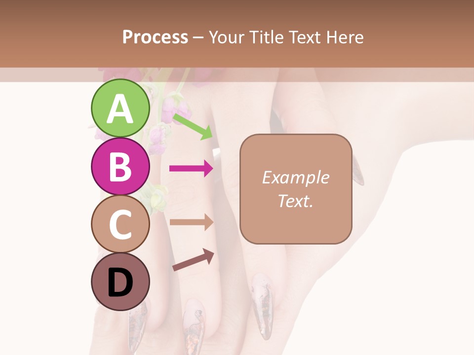 White Clean Flower PowerPoint Template