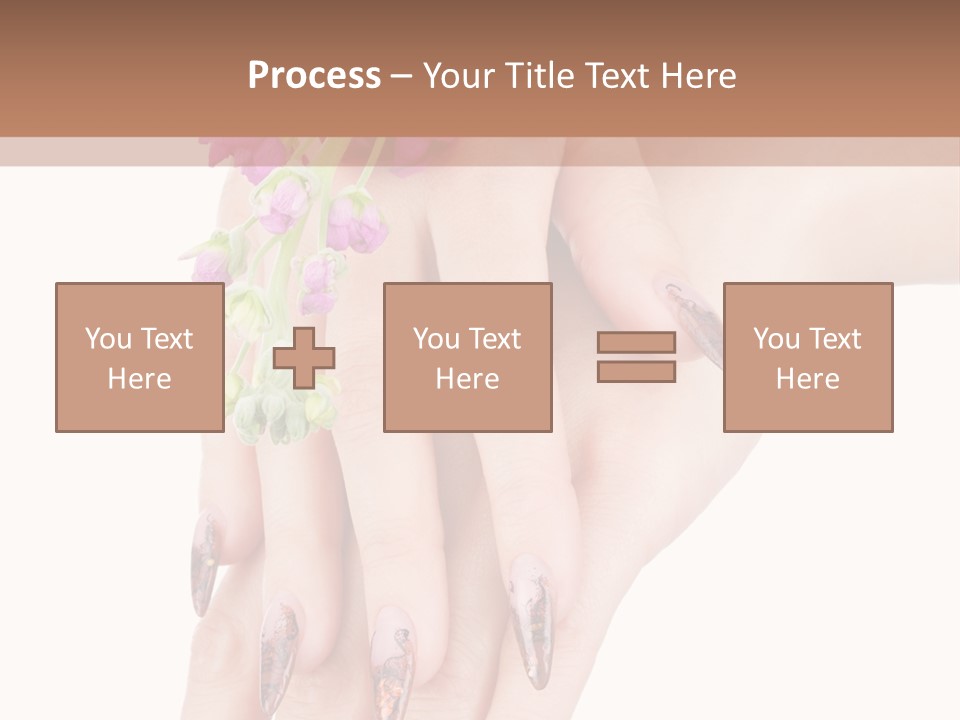 White Clean Flower PowerPoint Template