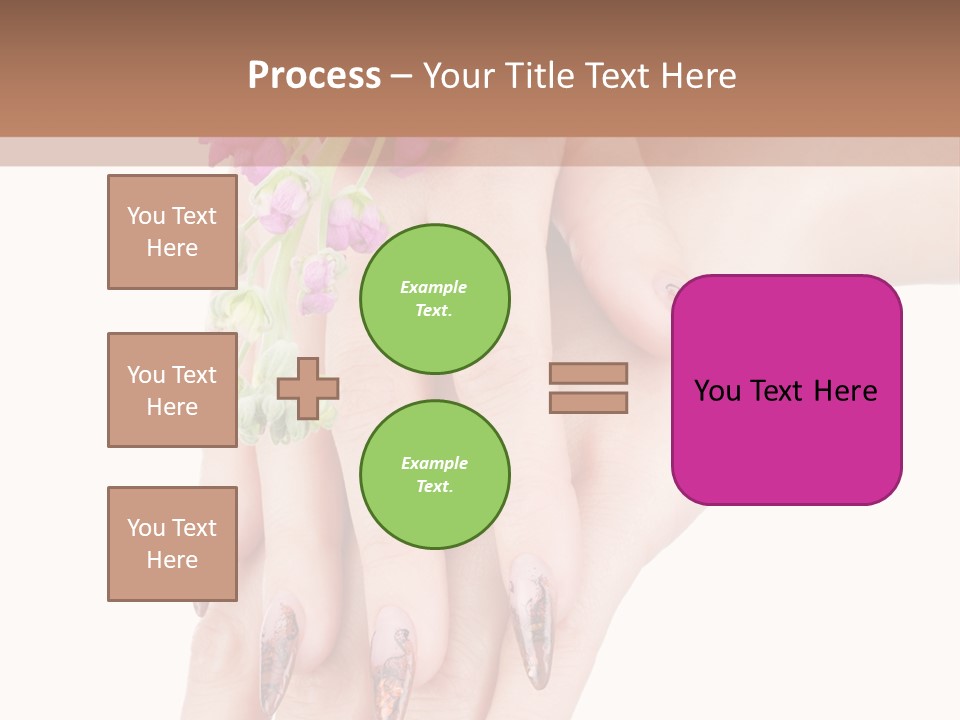 White Clean Flower PowerPoint Template